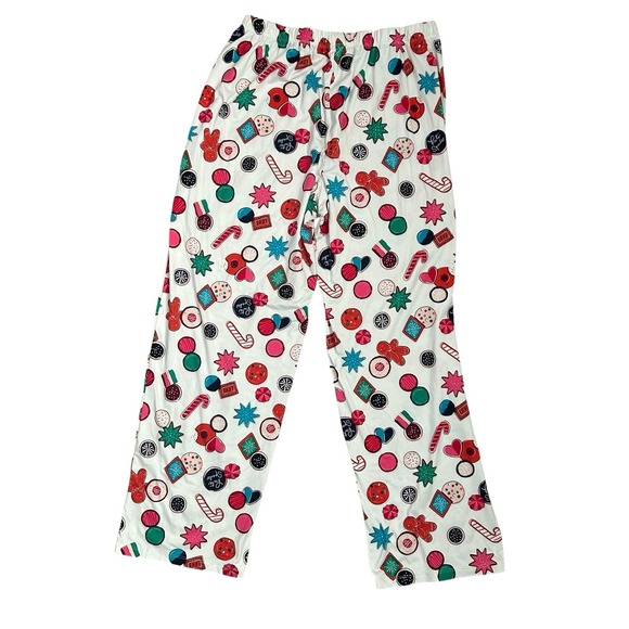 Kate Spade New York Womens Button Down Pajama Set Red Multi Colored Size XL - Picture 9 of 12